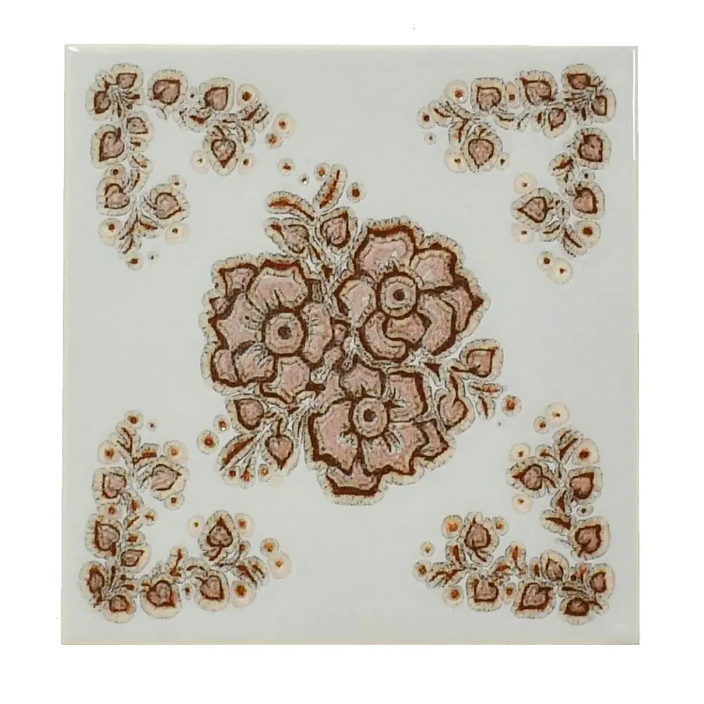 Wandfliese Dekor Wessel Keramik E3037 braun grau 15x15 cm