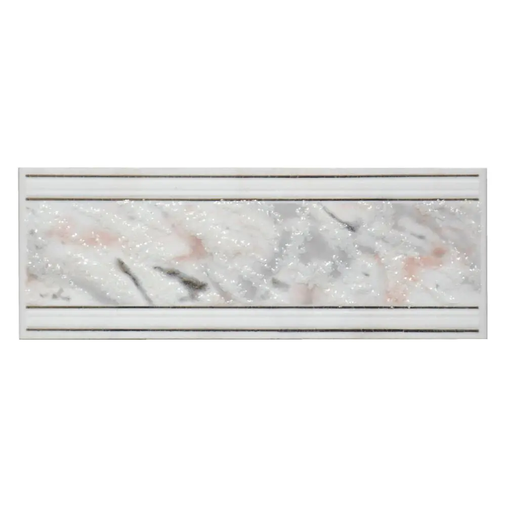 Bordüre Nr.436 grau silber weiß 7x20 cm