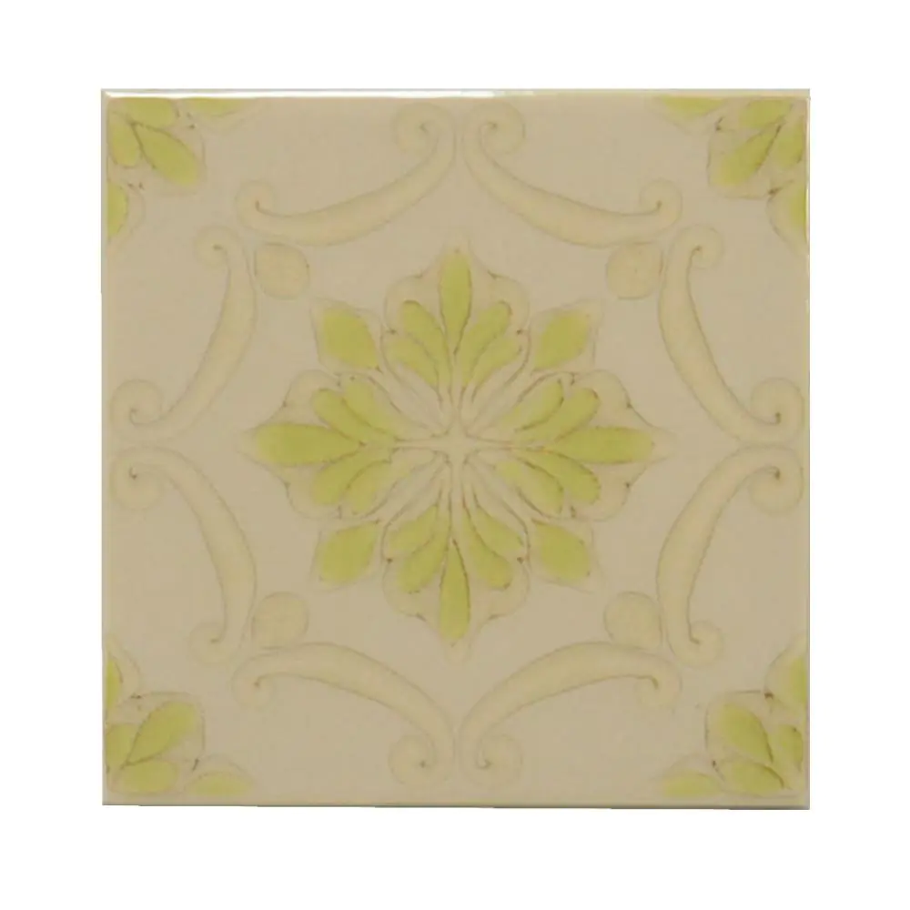 Wandfliese Dekor Servais E2095 118943 beige grün 15x15 cm