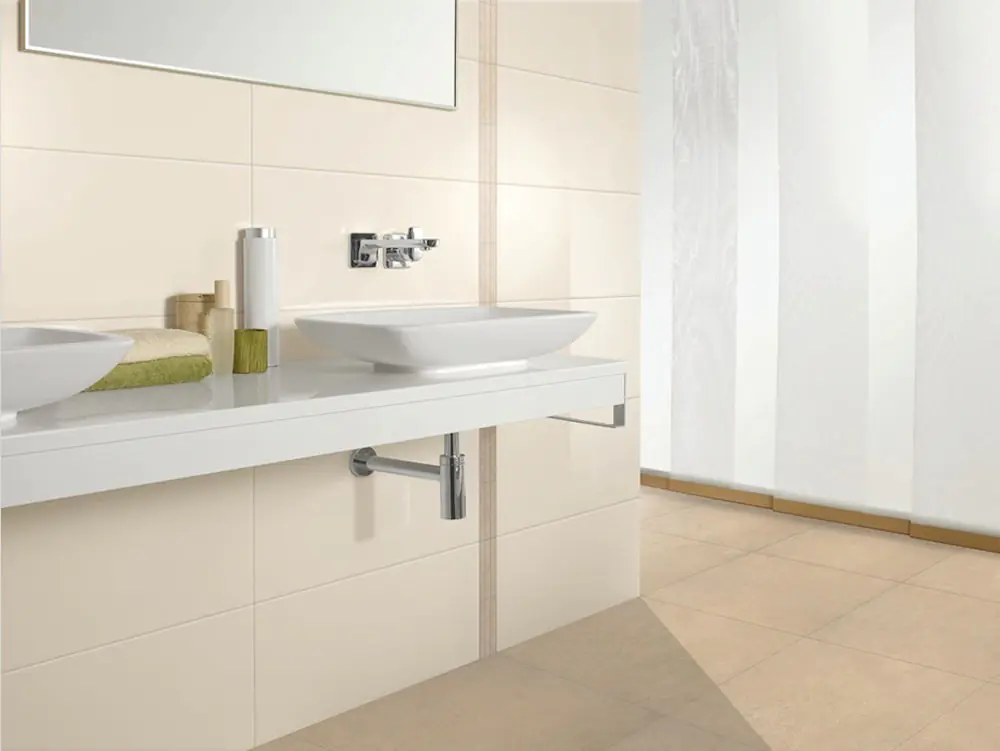 Wandfliese Villeroy & Boch 1560 SW01 White & Cream weiß 25x50 cm I.Sorte