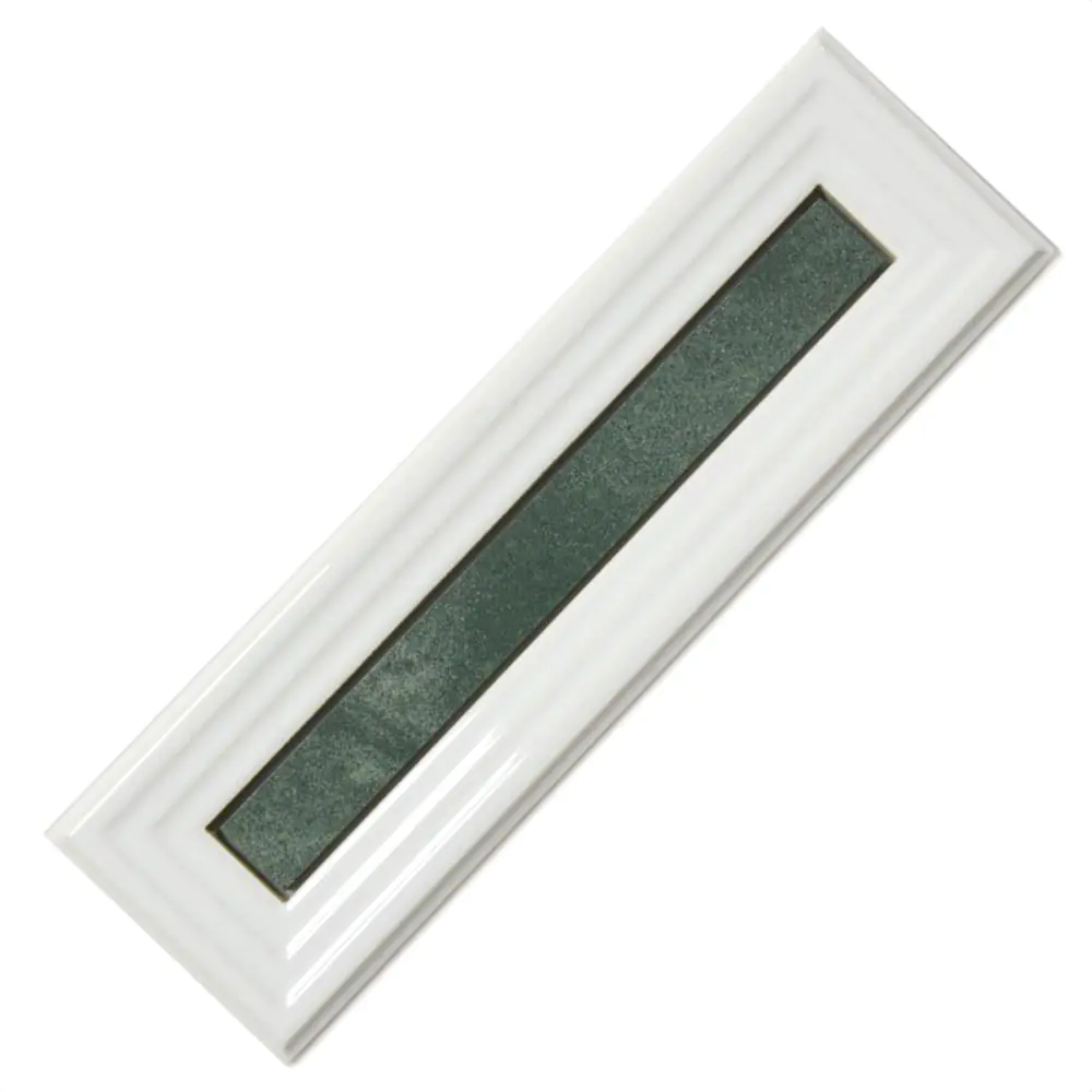 Bordüre Villeroy & Boch 1727 FL25 White Classic weiß grün 10x33 cm I.Sorte Bordüre Villeroy & Boch 1727 FL25 White Classic weiß grün 10x33 cm I.Sorte