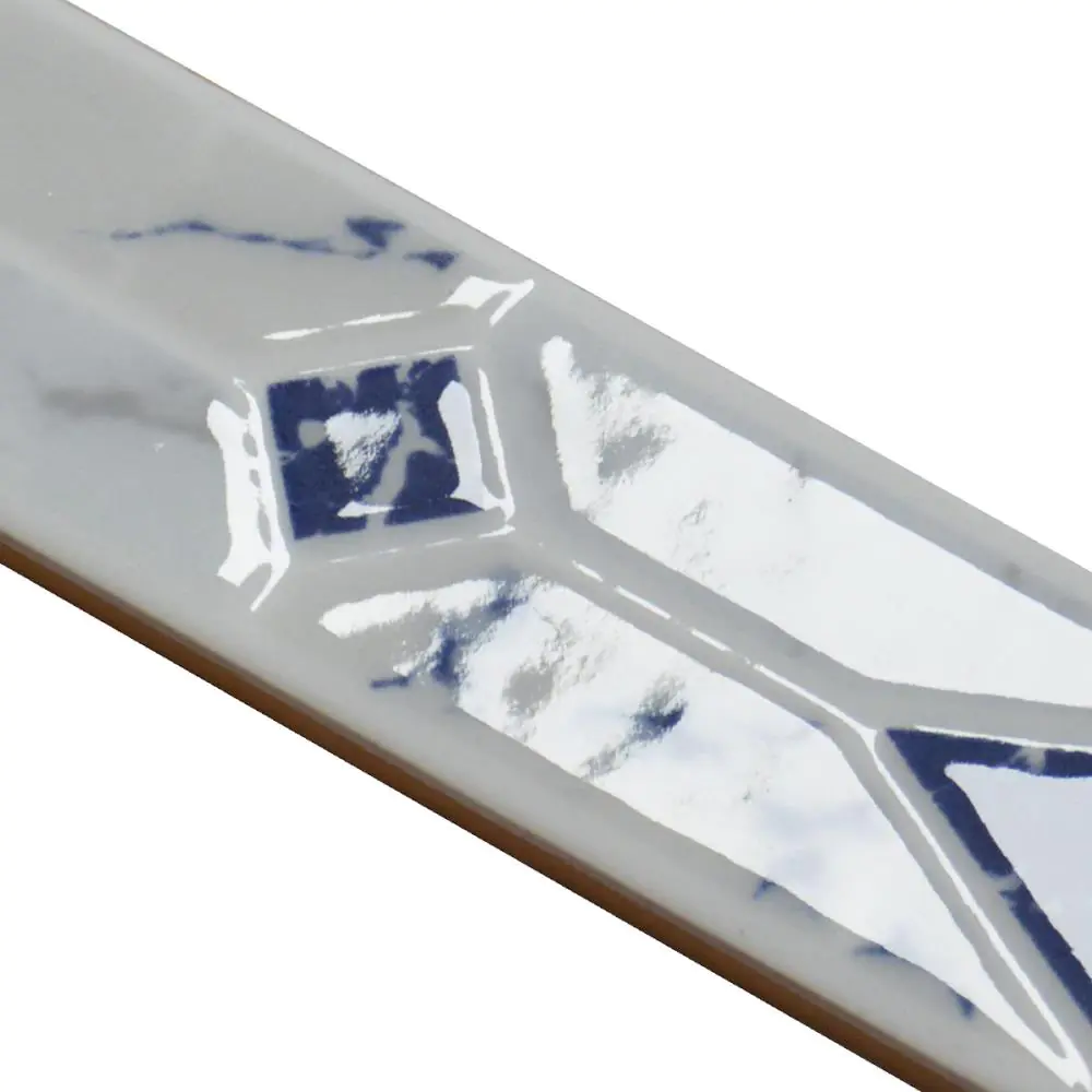 Bordüre Rombos Nr.481 blau grau 5x20 cm Bordüre Rombos Nr.481 blau grau 5x20 cm