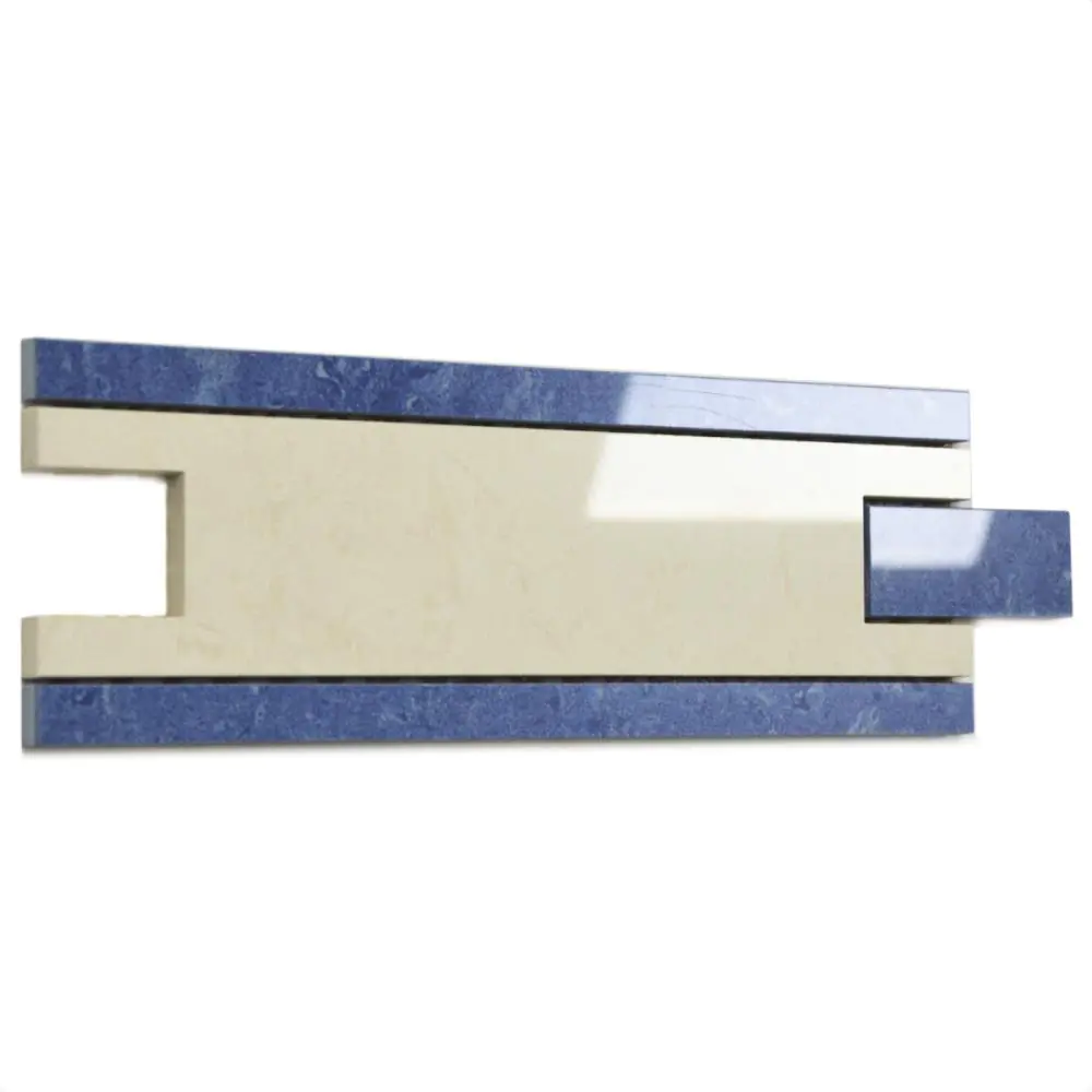Bordüre Villeroy & Boch 2328 NK14 Athos blau creme 10x30 cm I.Sorte Bordüre Villeroy & Boch 2328 NK14 Athos blau creme 10x30 cm I.Sorte